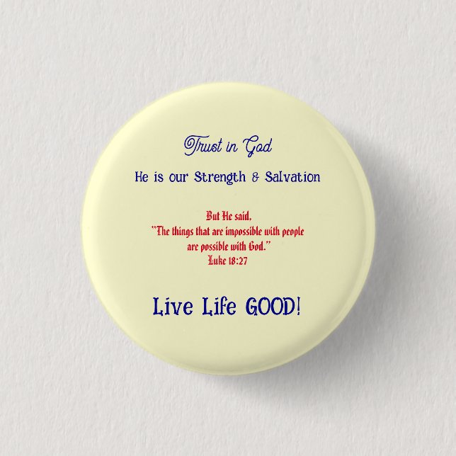 Spirituality Fun Inspirational Button (Front)