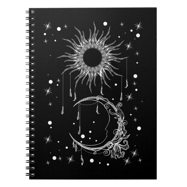 Spirituality Nature Astronomy Sun Moon Notebook (Front)