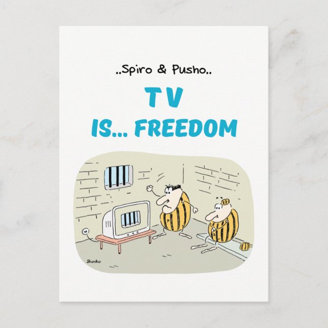 Spiro & Pusho TV Quotes Cartoons Postcard (Front)