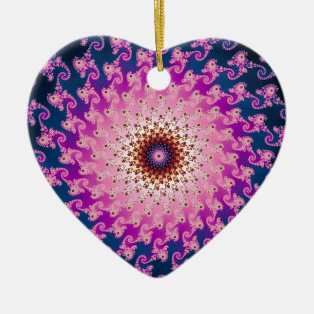 Spirograph Ceramic Tree Decoration (Front)