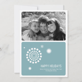 Spirograph Christmas Photo Card 5x7
