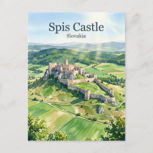 Spis Castle Slovakia Postcard