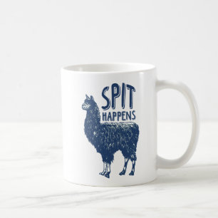 Spit Happens Llama Coffee Mug