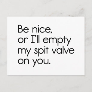 Spit Valve Postcard