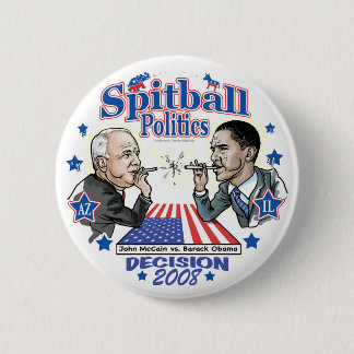 Spitball Politics 2008 6 Cm Round Badge