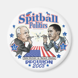 Spitball Politics 2008 Magnet