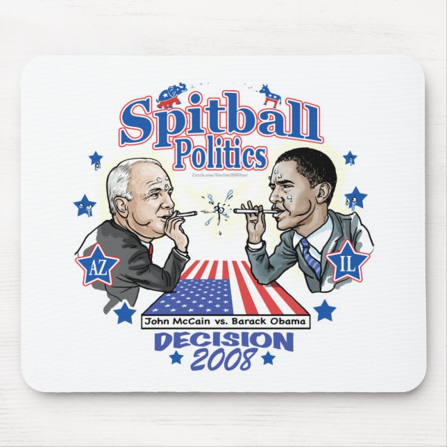 Spitball Politics 2008 Mouse Mat (Front)