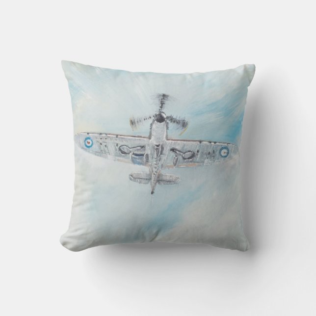 SPITFIRE. 'Ace Of Spades'. 2014. Cushion (Front)