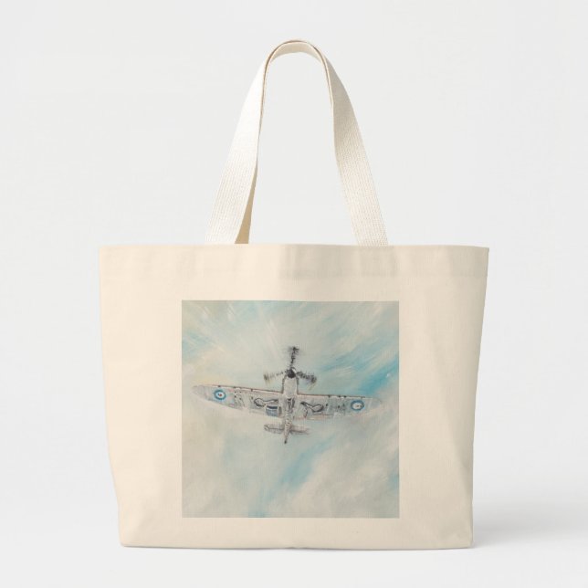 SPITFIRE. 'Ace Of Spades'. 2014. Large Tote Bag (Front)