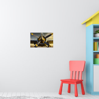 Spitfire aeroplane propellers poster