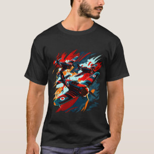 Spitfire Aeroplane Vintage Pilot Aviator Military T-Shirt