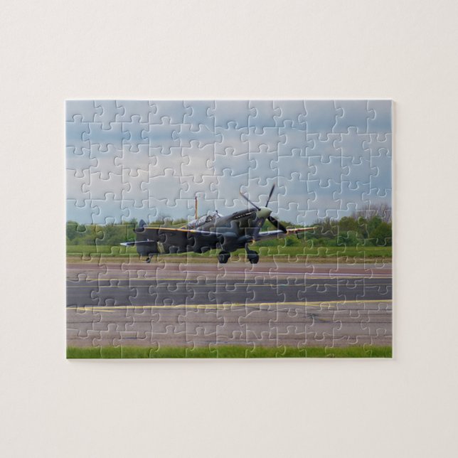 Spitfire After Landing Jigsaw Puzzle (Horizontal)