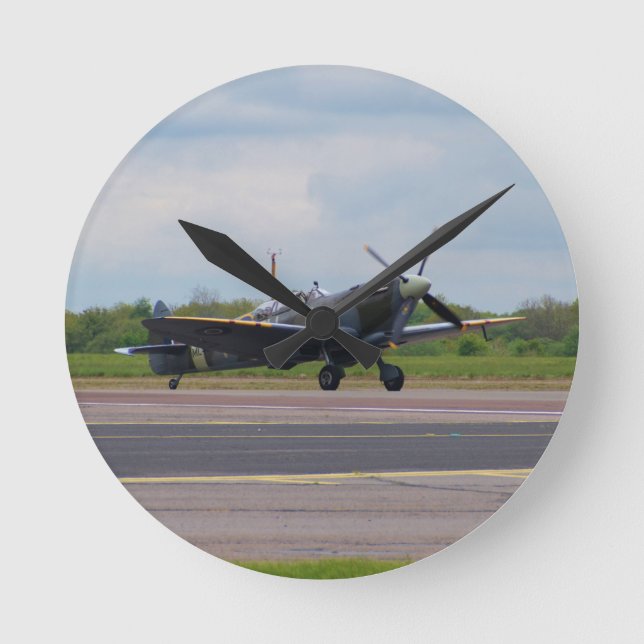 Spitfire After Landing Round Clock (Front)
