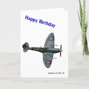 Spitfire Aircraft image for Birthday-greeting-card Card