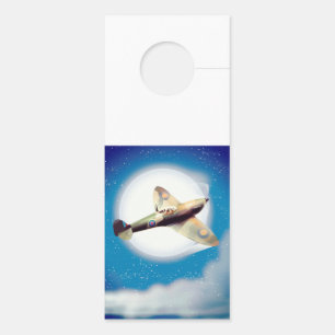 Spitfire aircraft travel poster print door hanger