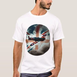 Spitfire Airplane Fighter Plane England UK T-Shirt
