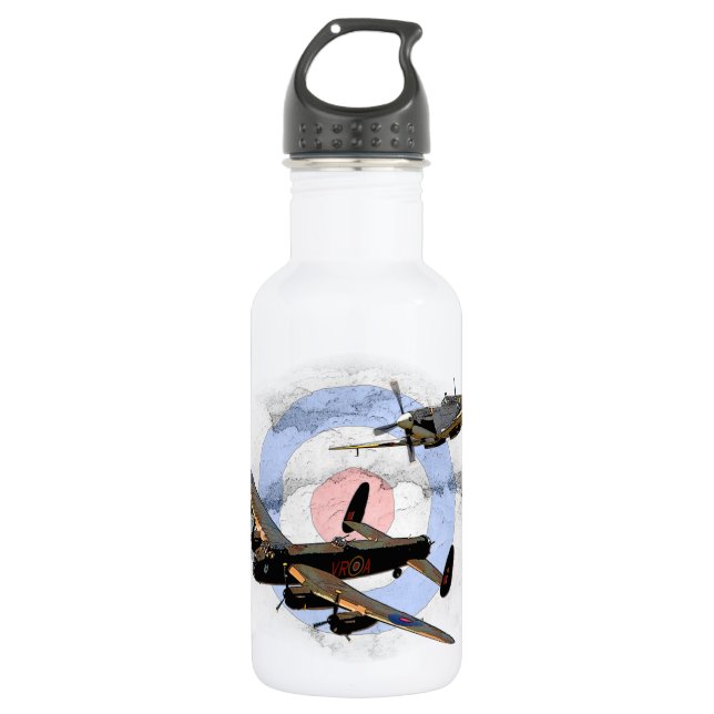 Spitfire and Lancaster 532 Ml Water Bottle (Front)