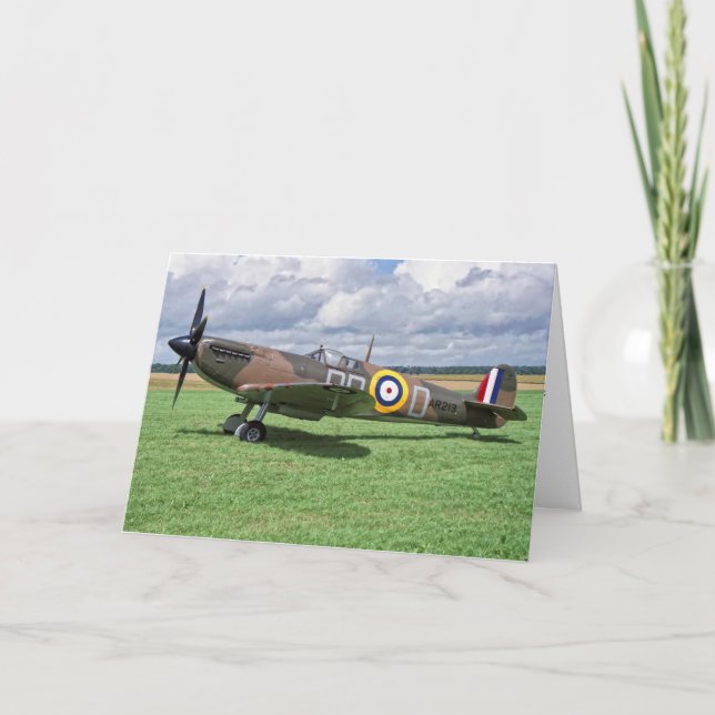 Spitfire AR213 Card (Front)