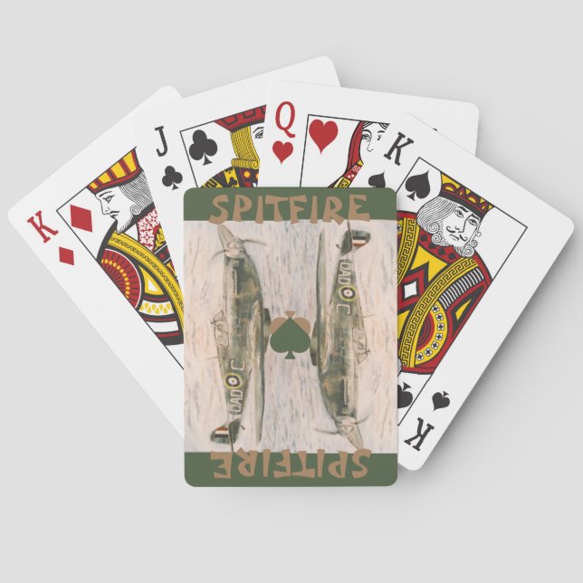 Spitfire Bicycle Playing Cards (Back)