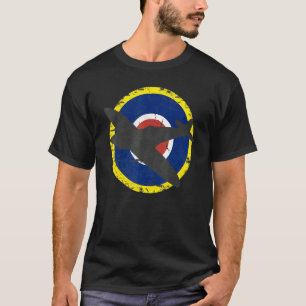 Spitfire British Wwii Fighter Vintage Aircraft T-Shirt
