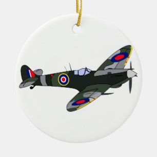 Spitfire Ceramic Tree Decoration