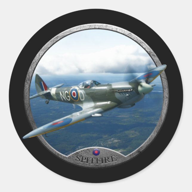 Spitfire Classic Round Sticker (Front)