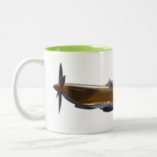 Spitfire from Battle of Britain Two-Tone Coffee Mug