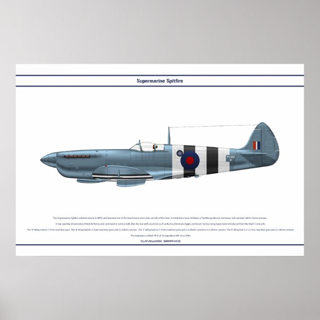 Spitfire GB 16 Sqn 2 Poster (Front)