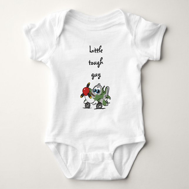 spitfire look alike baby plane bodysuit (Front)