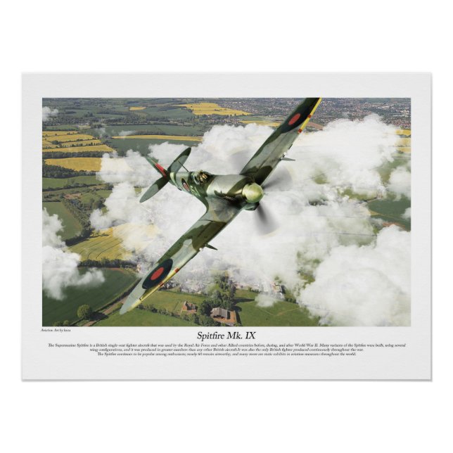 Spitfire Mark 9 Poster (Front)