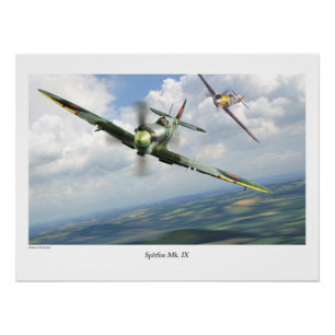 Spitfire Mk IX Poster