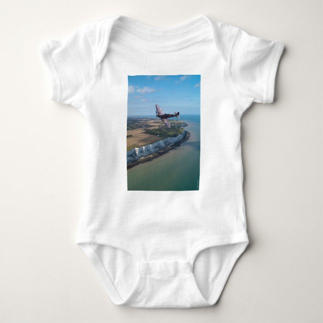 Spitfire over England Baby Bodysuit (Front)