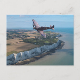 Spitfire over England Postcard