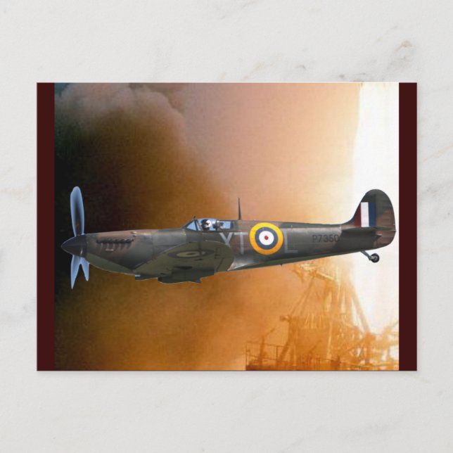 SPITFIRE POSTCARD (Front)