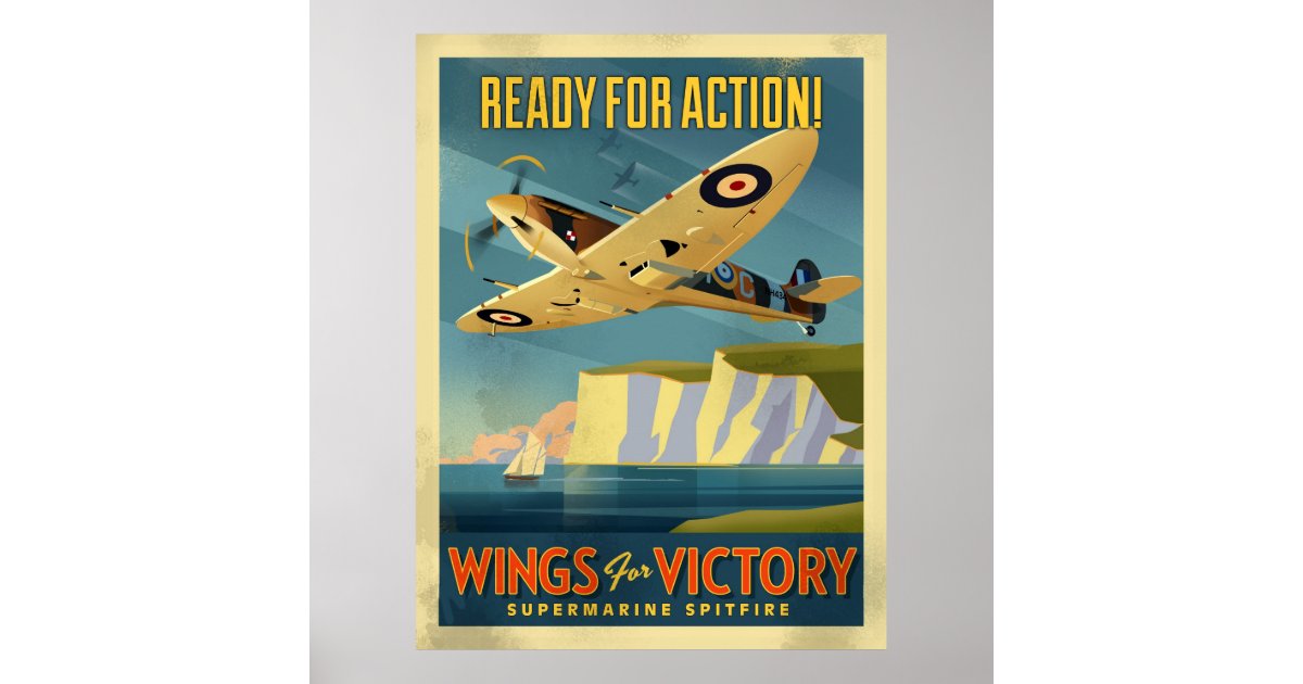 Spitfire Poster Zazzle