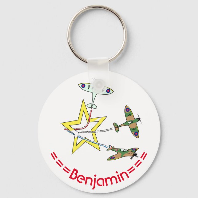 Spitfire Star Key Ring (Front)