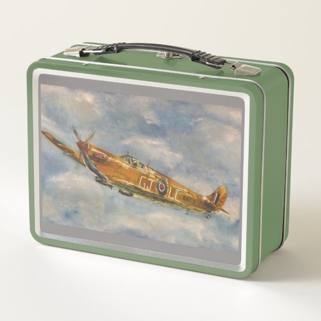 SPITFIRE TIN METAL LUNCH BOX (Back)
