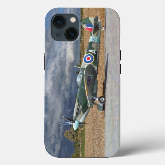 Spitfire Under Storm Clouds Case-Mate iPhone Case (Back)