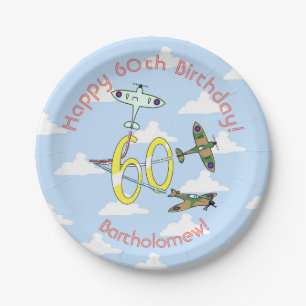 Spitfires 60th Blue Sky Paper Plate