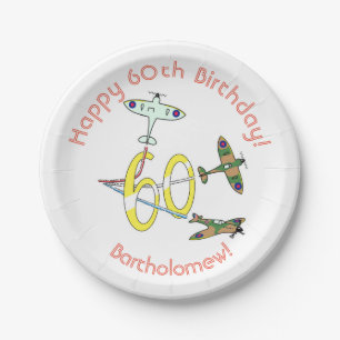 Spitfires 60th Paper Plate