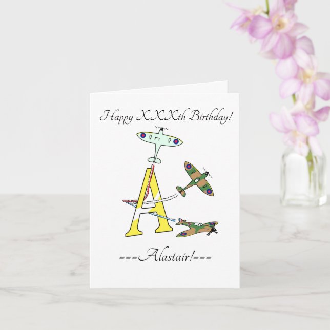 Spitfires A Birthday Card (Orchid)