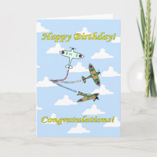 Spitfires - Air Display - Birthday Card
