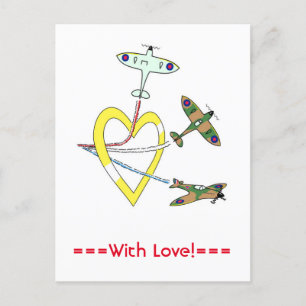Spitfires Heart Postcard