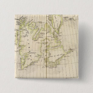 Spitsbergen, Norway Map 15 Cm Square Badge