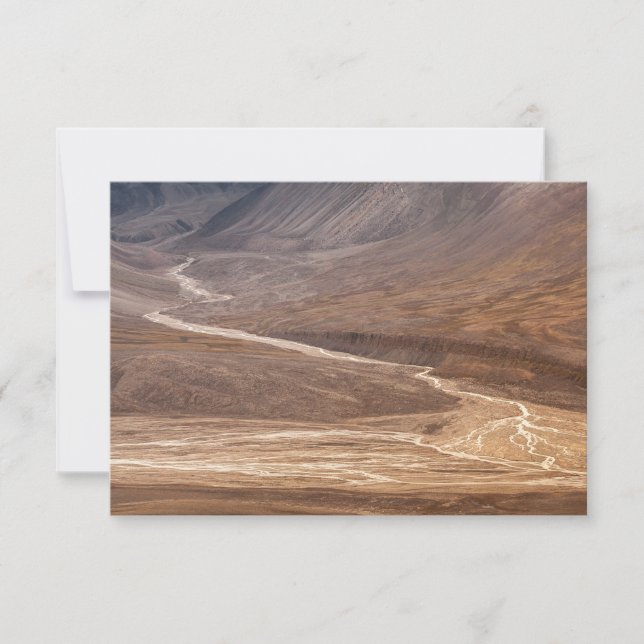 Spitsbergen Svalbard Landscape Photo Card (Front)