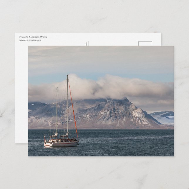 Spitsbergen Svalbard Sailboat Postcard (Front/Back)