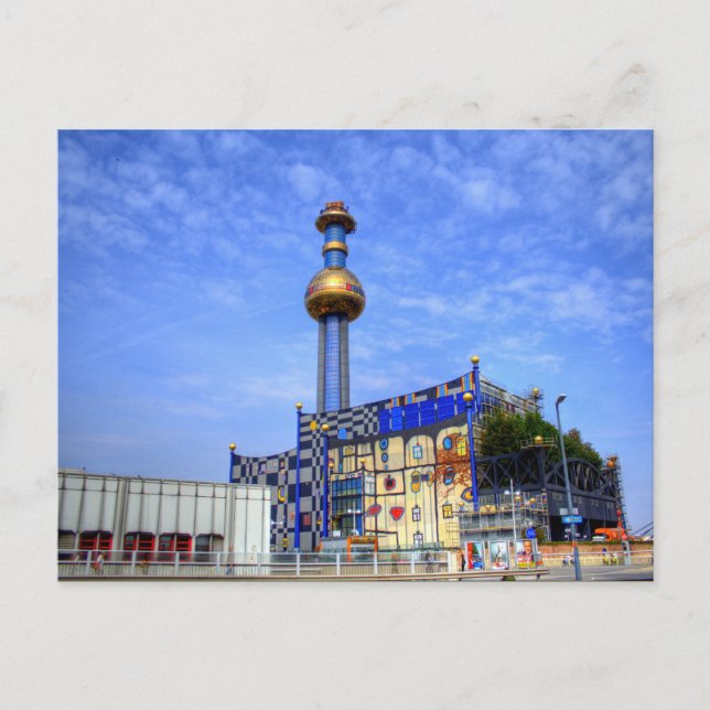 Spittelau waste incineration plant postcard (Front)