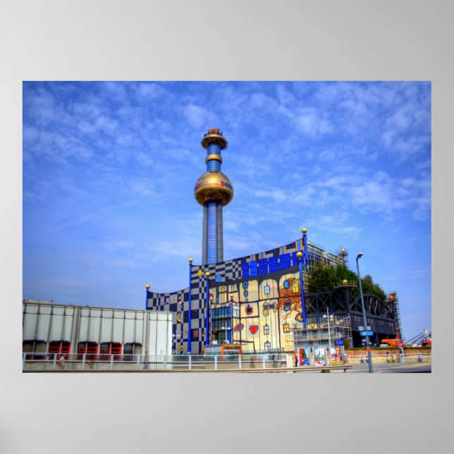 Spittelau waste incineration plant poster (Front)