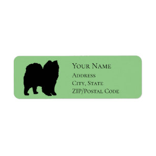 Spitz Pom Silhouette Return Address