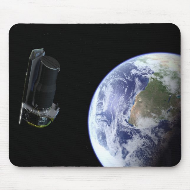 Spitzer departing the Earth soon after launch Mouse Mat (Front)